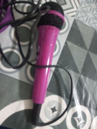Micrófono Karaoke Frozen Azul y Morado