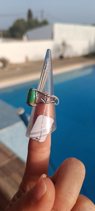 Anillo Turquesa Ovalada