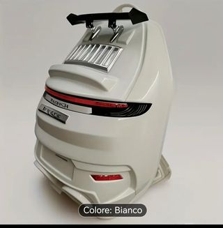 Zaino in plastica bianco
