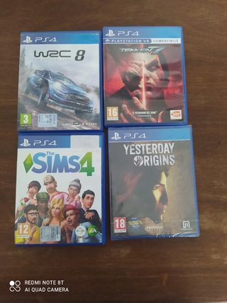 Lotto Giochi PS4: WRC 8, Tekken 7, Sims 4, Yesterd