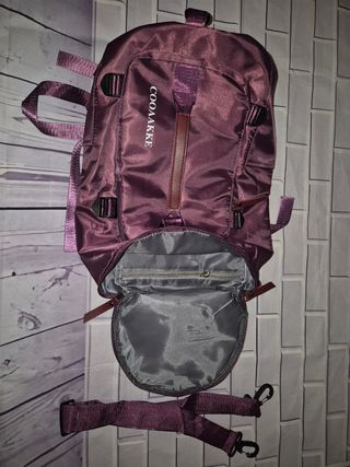 Mochila Grande Morada Duradera Ligera