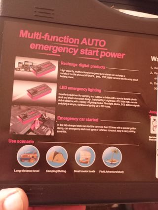 600A.Arrancador Batería Coche moto etc.NUEVOS