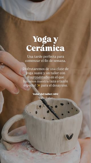 Taller de yoga y cerámica