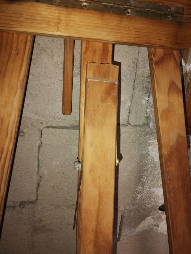 Caballete de madera para pintar