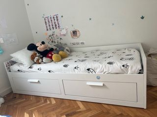 Cama nido con cajones y 2 colchones