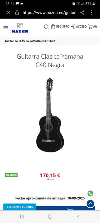 Guitarra Yamaha Negra 