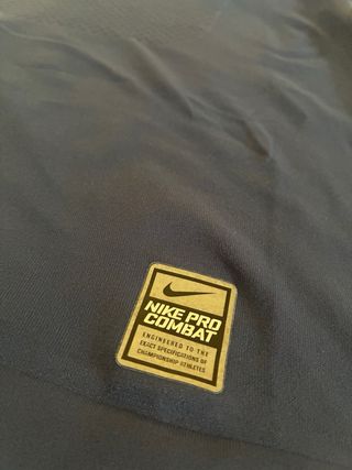 Camiseta Manga Larga Nike Pro Combat Azul Talla M