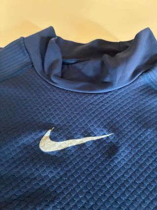 Camiseta Manga Larga Nike Pro Combat Azul Talla M