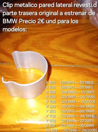 Lote piezas originales BMW E34/E32