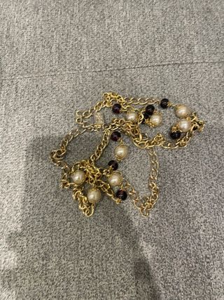 Conjunto de joyas de cuentas y perlas