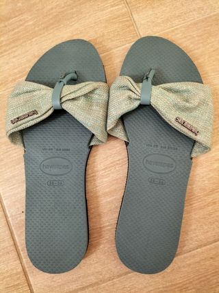 Sandalias Havaianas Verdes Talla 36/37
