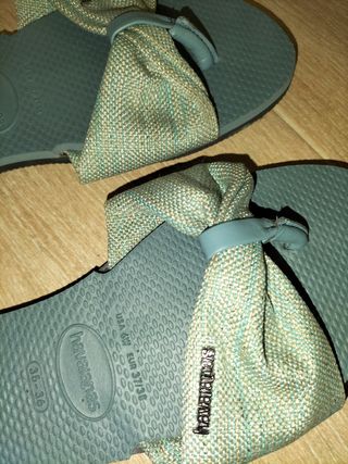 Sandalias Havaianas Verdes Talla 36/37