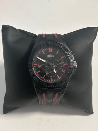 Reloj Lotus Hombre Negro y Rojo