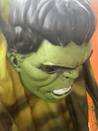 Disfraz Hulk Infantil máscara y guantes