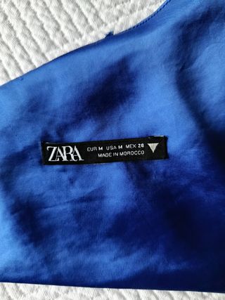 Top Zara Azul Talla M