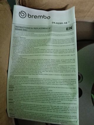Discos de freno Brembo para Mercedes Vito o Viano