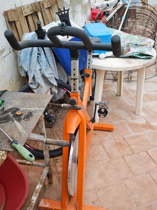 Bicicleta de Spinning Naranja