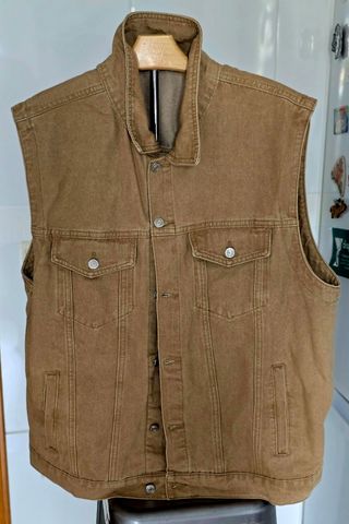 Chaleco vaquero beige talla 3XL sin usar