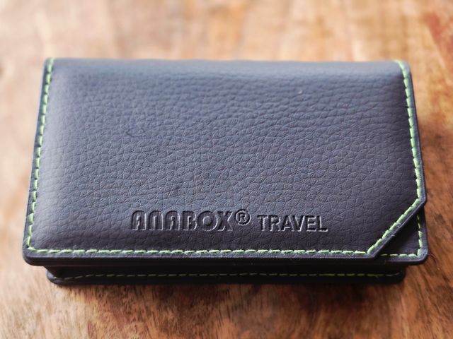 Pastillero Anabox Viaje Piel Negro