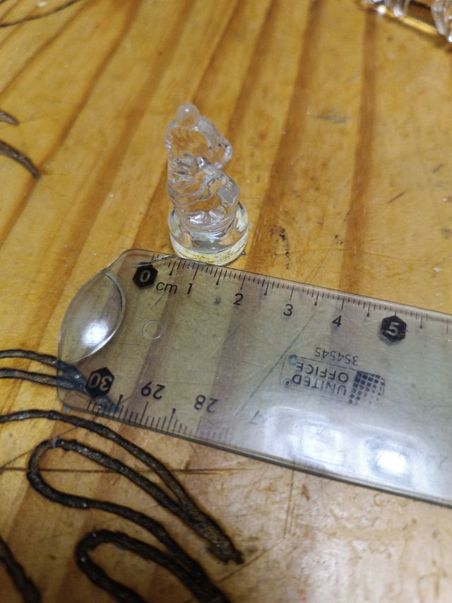 Scacchi in cristallo con custodia