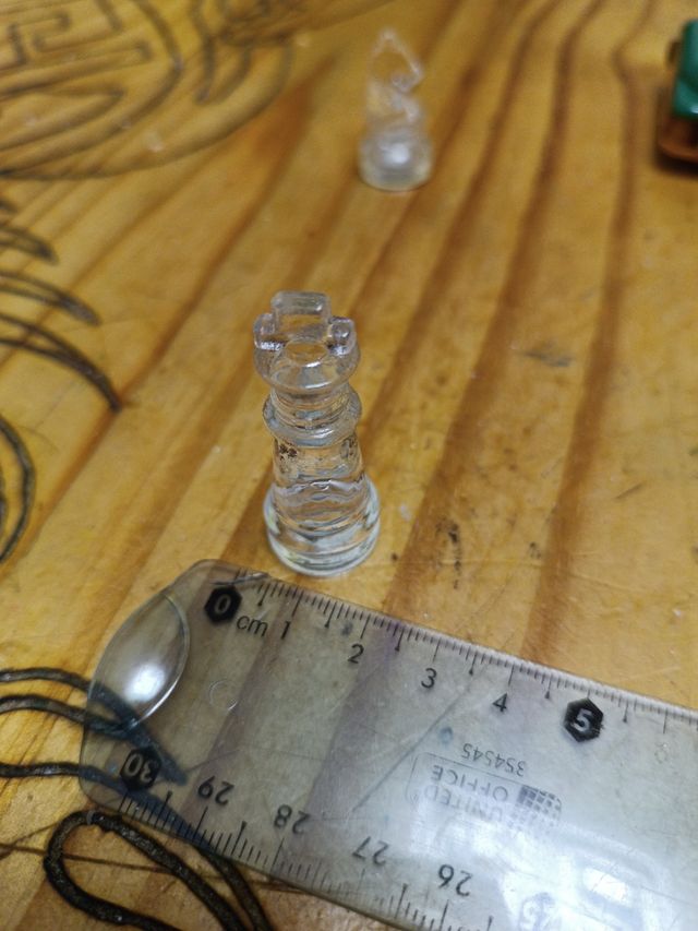 Scacchi in cristallo con custodia