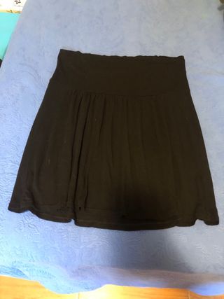 Falda corta premamá negra talla única
