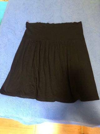 Falda corta premamá negra talla única