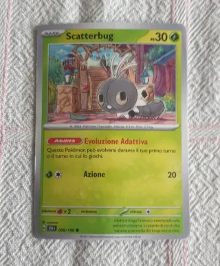 Carta Pokémon Scatterbug Base 30 PV