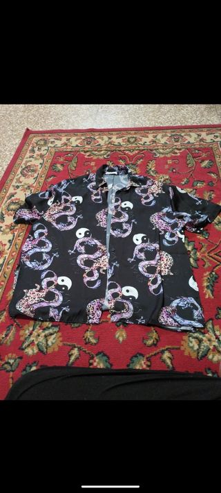 Camicia Bershka Donna M/L Drago Yin Yang