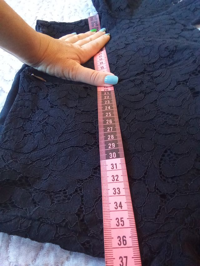 Top Crop Zara Negro Talla S