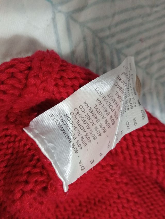 Cárdigan flores bordadas xl