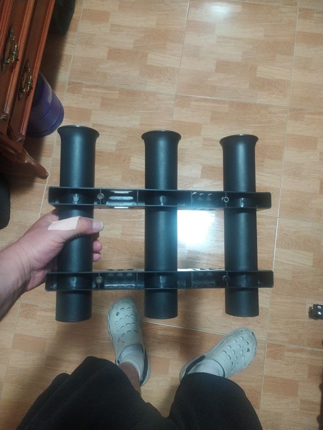 Soporte cañas pesca para pato  nuevo a estrenar