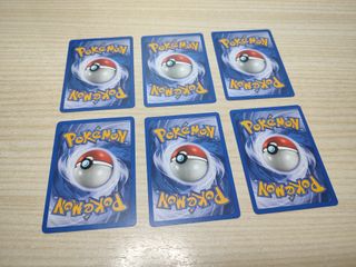 Pack 6 cartas 1ed Pokemon Fosil ESP LOTE 2
