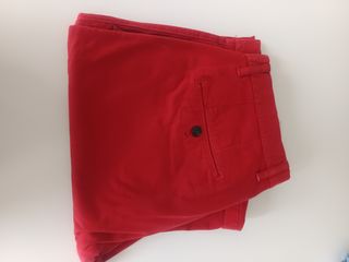 Pantalón Zara Hombre Rojo