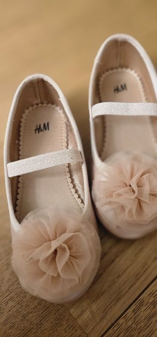 Bailarinas para celebraciones color beige/rosa 27
