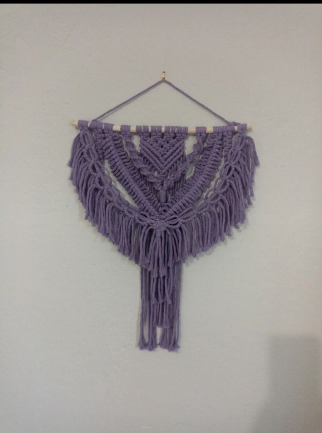 Arazzo Macramè Viola chiaro