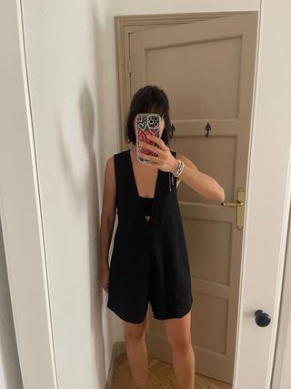 Mono corto Zara negro Talla S