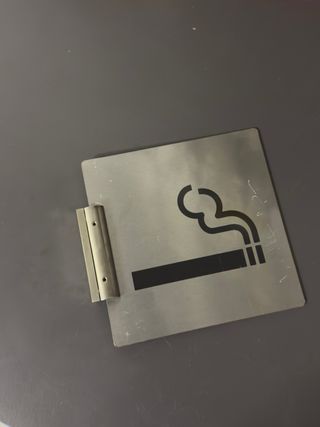 Cartello Vietato Fumare in Metallo