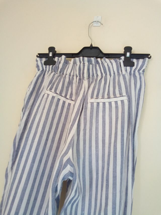 Pantalón Springfield Rayas Azul/Blanco Talla 34