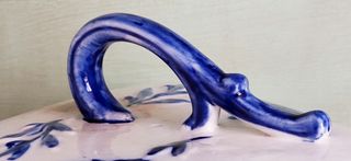Quesera antigua 1930 Ironstone Staffordshire Engla