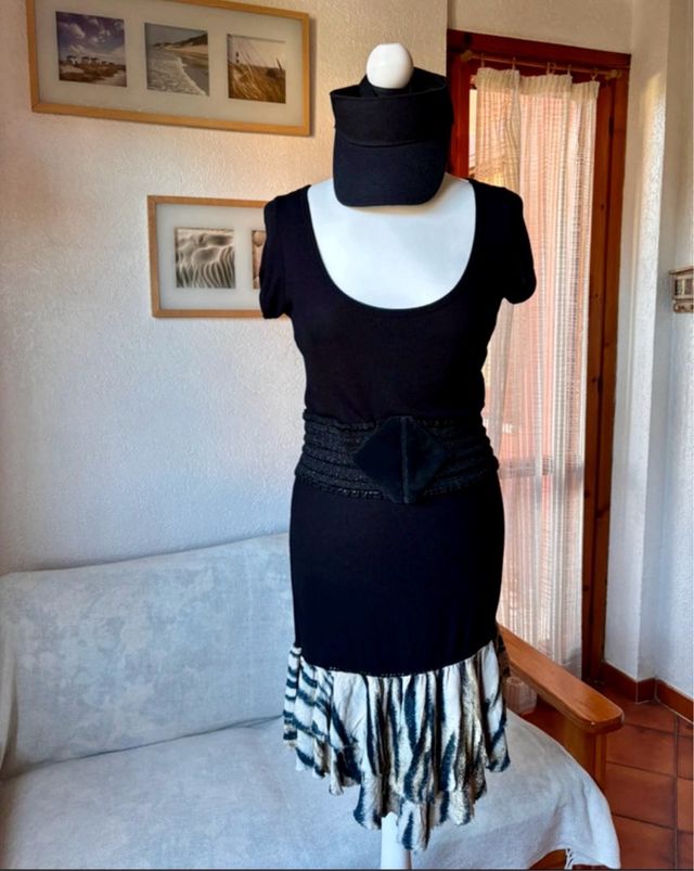 Abito Just Cavalli nero a coste