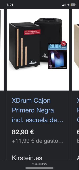 Cajón Flamenco XDrum Primero Negra