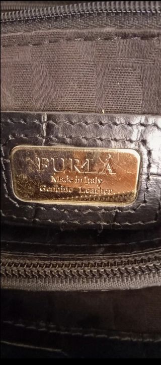 Borsa Furla Nera Coccodrillo