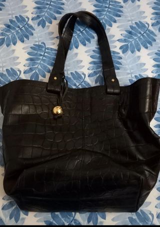 Borsa Furla Nera Coccodrillo
