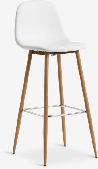 4 Bancos Altos Cocina Jysk Blancos Madera
