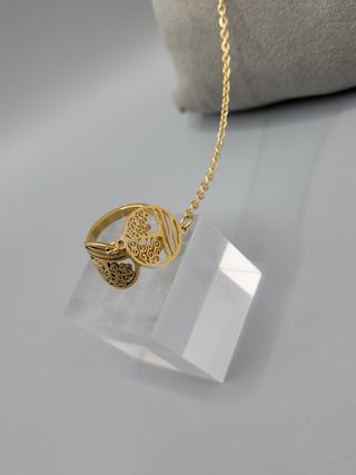 Manita pasamanos dorada