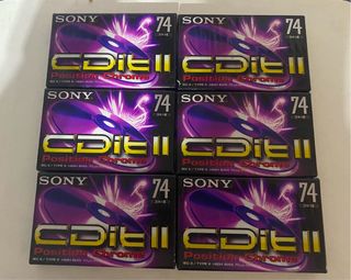 Lote 10 Cintas Cassette Sony CDit II 74 y 2 tdk 60
