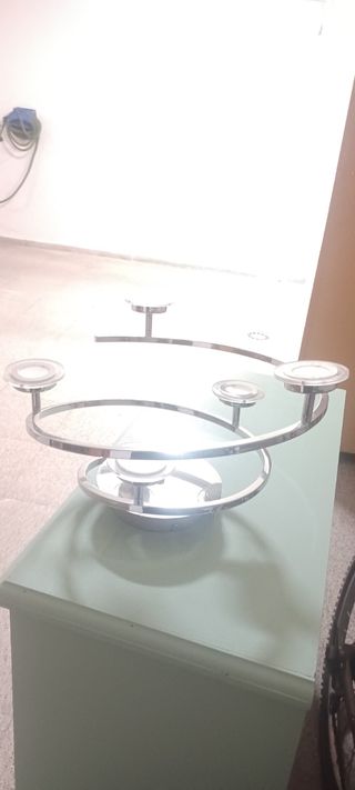 Lámpara de techo moderna metal y cristal