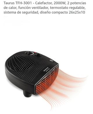 Calefactor Taurus TFH-3001 2000W