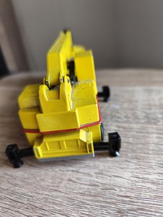 Camion gru Laing giallo vintage